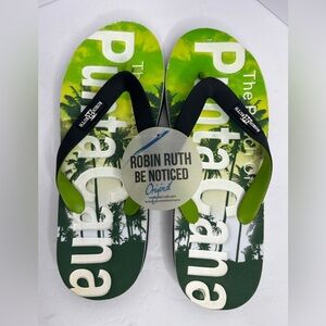 Robin Ruth Green Punta Cana Flip Flops